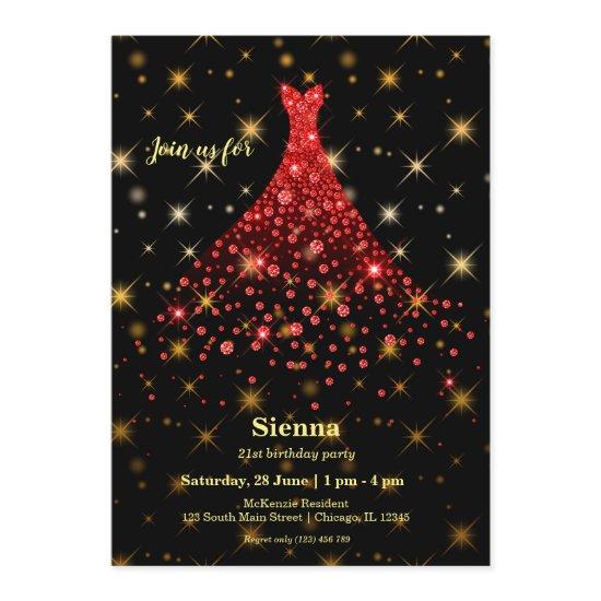 Diamond sparkling gown