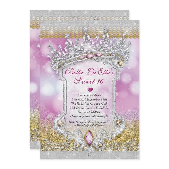 Diamonds and Bling Sweet 16 Quince