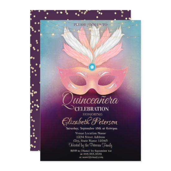 Diamonds,Masque,Lights, Masquerad Quinceañera