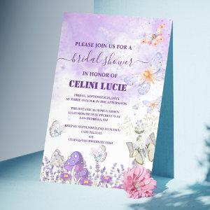 DIY Elegant Gold and Purple Butterfly Bridal Showe