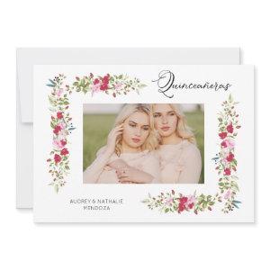 Double Quinceañera Spanish Whimsical Typography