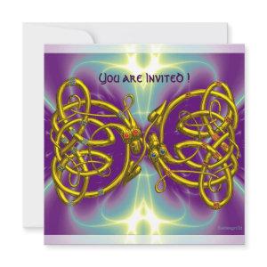 DRAGON LOVE Gold Celtic Knots Fantasy