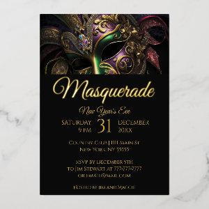 Dramatic Masquerade Mask Party  Foil