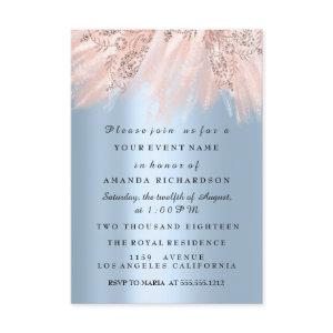 Dress Bridal Shower Sweet 16th Blue Rose Blush