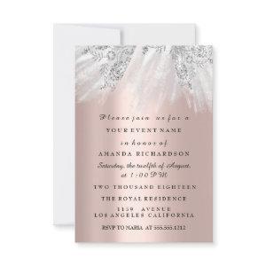 Dress Bridal Sweet 16th 15th Rose Silver Blush Gra
