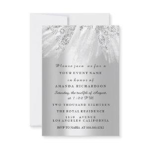 Dress Bridal Sweet 16th 15th Wedding Silver Gray