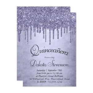 Dripping Purple Glitter | Lavender Quinceanera