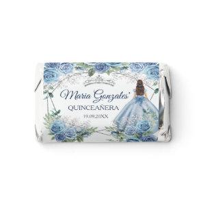 Dusty Blue Floral Princess Quinceañera 15 Anos Hershey's Miniatures
