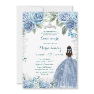 Dusty Blue Mexican Girl Charra Mis Quince