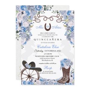 Dusty Blue Western Charra Ranchero Quinceanera