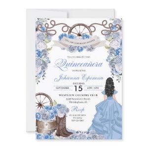 Dusty Blue Western Ranchero Quinceanera