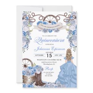 Dusty Blue Western Ranchero Quinceanera