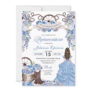 Dusty Blue Western Ranchero Quinceanera