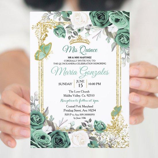 Dusty Green Charra Quinceanera