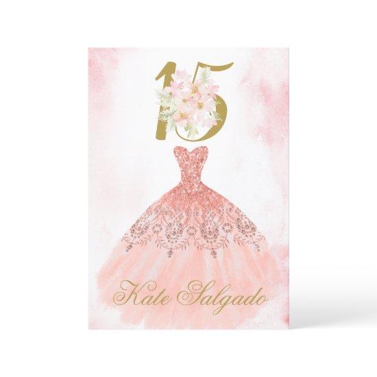 Dusty pink Quinceanera
