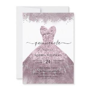 Dusty Rose Pink Blush Dress Quinceanera Party