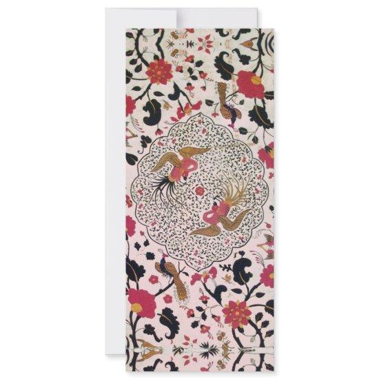EDEN Flowers And Birds Black Red Pink Floral  Announcement