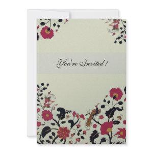 EDEN,Wedding Love Birds, Red Black Flowers,Silver
