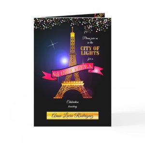 Eiffel Tower Paris City of Lights Quinceañera
