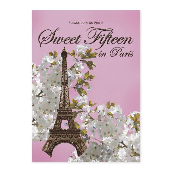 Eiffel Tower Sweet 15 Fifteen  Lilac