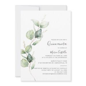 Elegant 15th Birthday Eucalyptus Quinceanera
