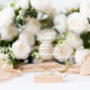 Elegant A Night Under the Stars Quinceañera Acrylic
