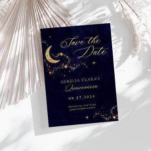 Elegant A Night Under the Stars Quinceañera Save The Date