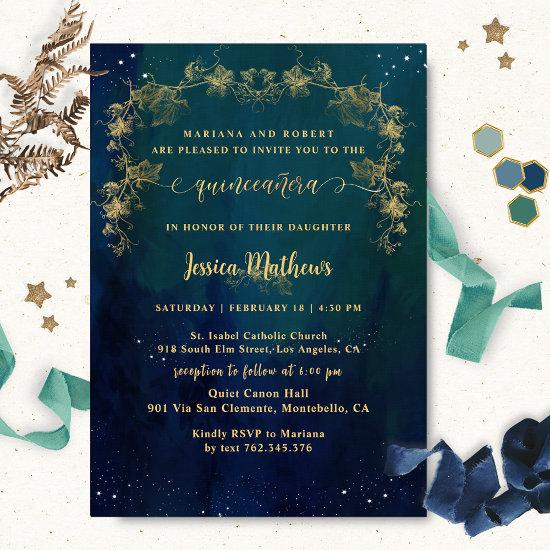 Elegant and Unique Starry Night Quinceañera