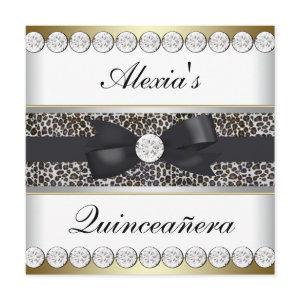 Elegant Black and Gold Quinceanera