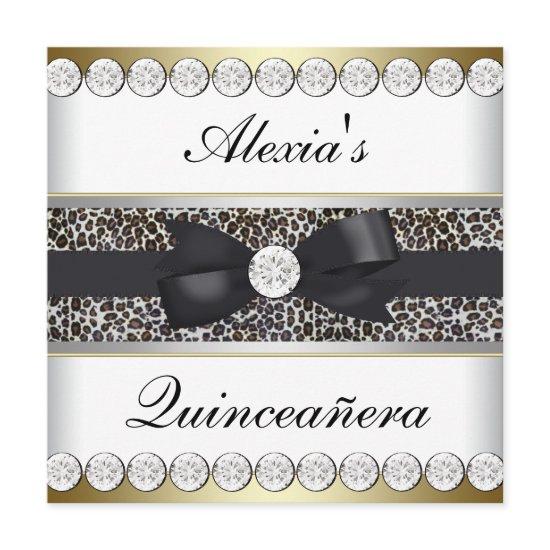Elegant Black and Gold Quinceanera