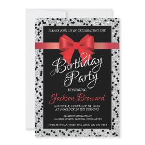 Elegant black and white birthday