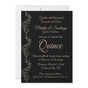 Elegant Black Twin Boy Girl Fiesta de Quince