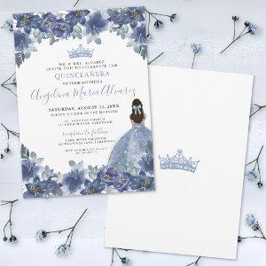 Elegant Blue Quinceanera
