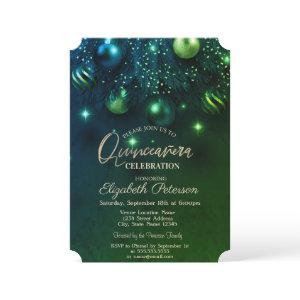 Elegant Chic Stylish Ornaments Green Quinceañera