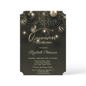 Elegant Chic Stylish Ornaments Quinceañera