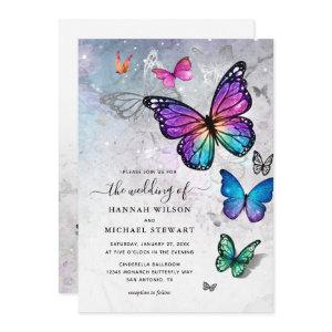 Elegant Colorful Butterfly Wedding