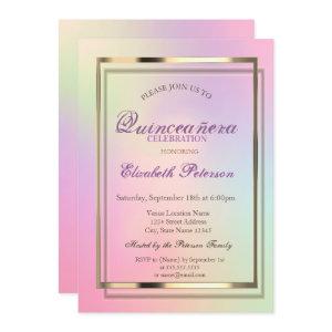 Elegant  Cool  Holographic Quinceañera