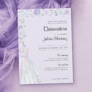 Elegant Diamond Princess Quinceanera and Mass
