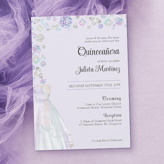 Elegant Diamond Princess Quinceanera and Mass