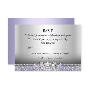 Elegant Diamond Purple RSVP