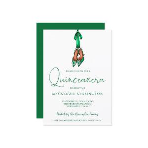Elegant Emerald Green Lux High Heels Quinceañera