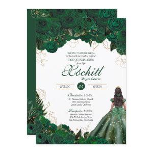 Elegant Emerald Green Roses Quince Anos Birthday I
