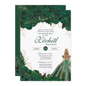 Elegant Emerald Green Roses Quince Anos Birthday I