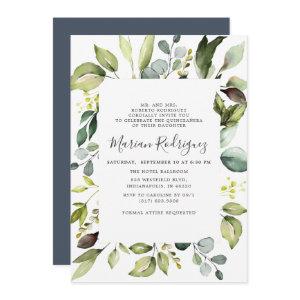 Elegant Eucalyptus with Greenery Quiceañera