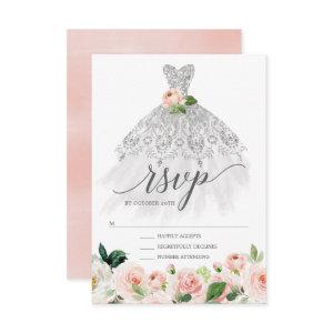Elegant Floral Dress Quinceanera RSVP