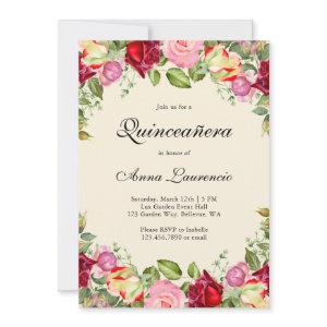 Elegant Floral Garden Quinceañera