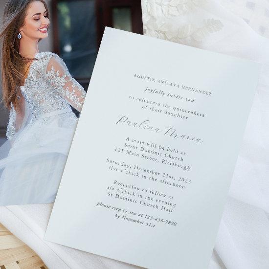 Elegant Formal Religious Quinceañera Photo