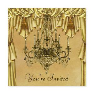 Elegant Gold Chandelier Gold Party