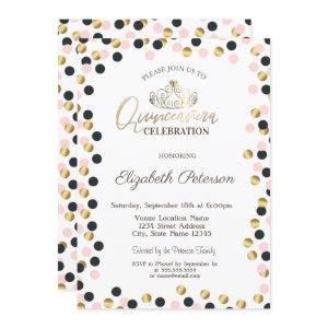 Elegant Gold Dots, Tiara, Quinceañera