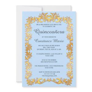 Elegant Gold Frame Quinceanera